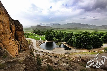 بیستون,کوه بیستون,محوطه بیستون